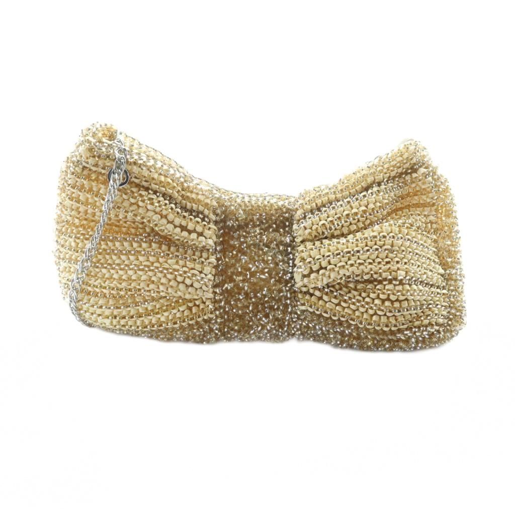 アンテプリマ ANTEPRIMA ショルダーバッグ 斜めがけ ロゴ ワイヤー ゴールド 金色 ファスナー開閉 PBF 875550 MQ