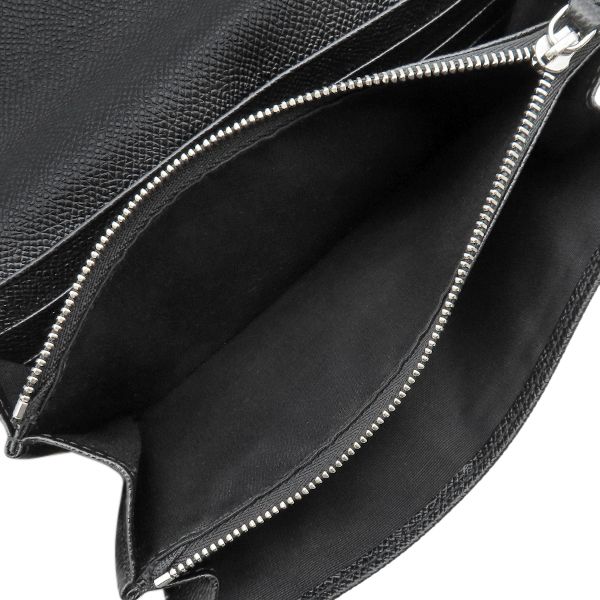 【未使用品】BVLGARI ブルガリ ロゴボタン 二つ折り 長財布 レザー ブルガリ BVLGARI 長財布 ロゴボタン クラシコ レザー ブラック
