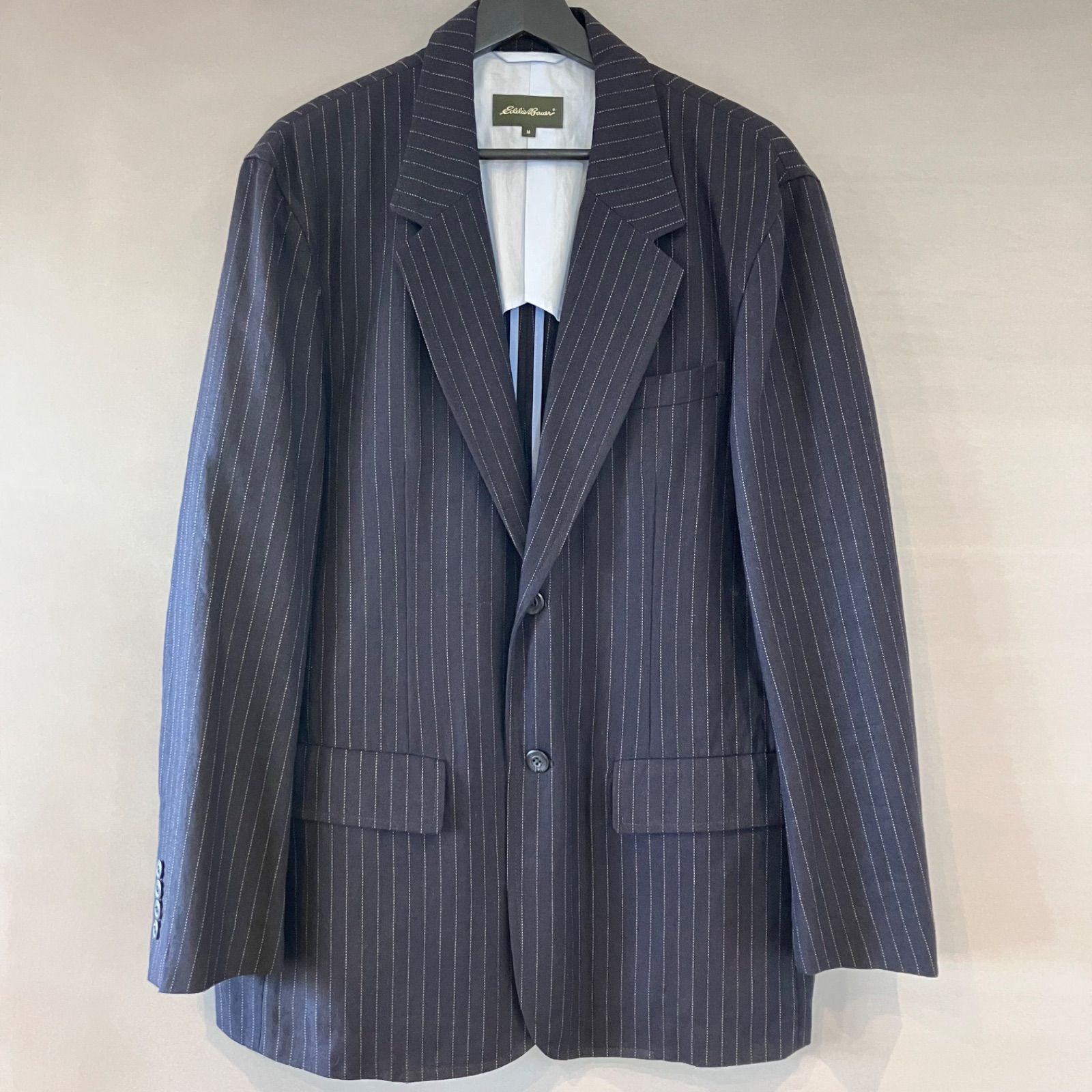 EDDIE BAUER エディーバウアー テーラードジャケット 00's eddie bauer エディーバウアー ストライプ テーラード