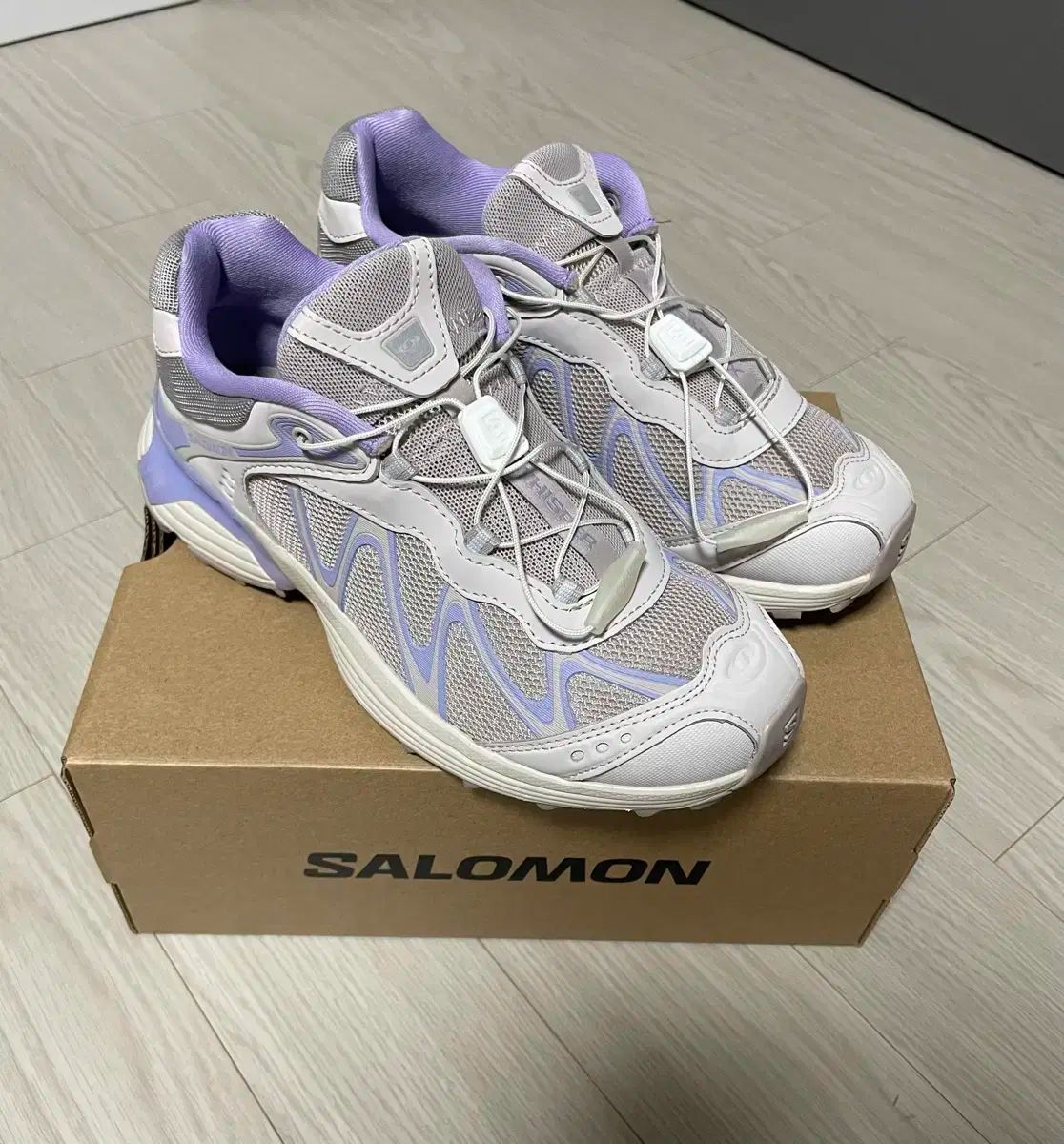 SALOMON サロモン XT ウィスパー 灰 ローズ グレー 230