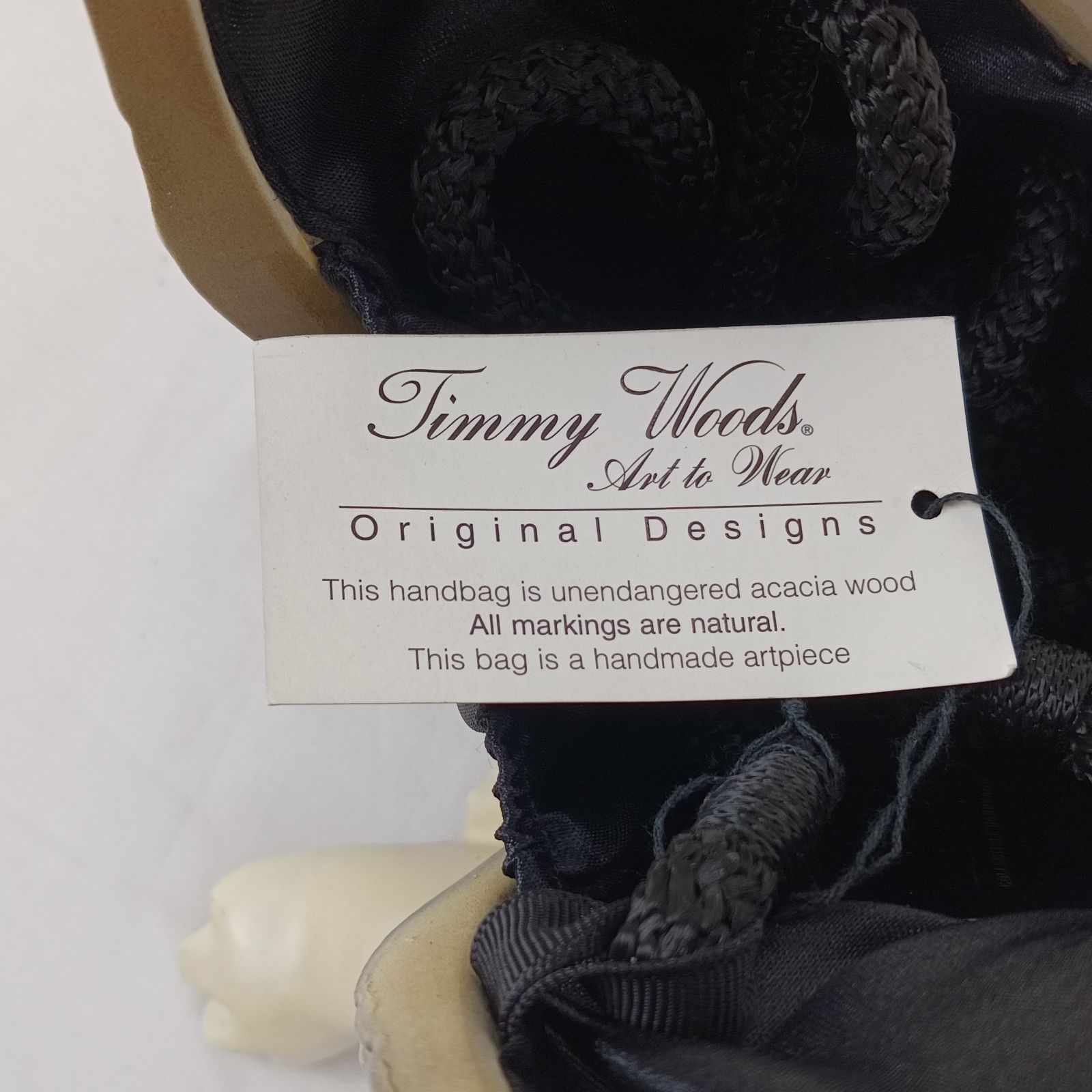 TIMMY WOODS 木製 黒羊のバッグ Wooden handbag in Beverly Hills, CA | Timmy Woods – Timmy