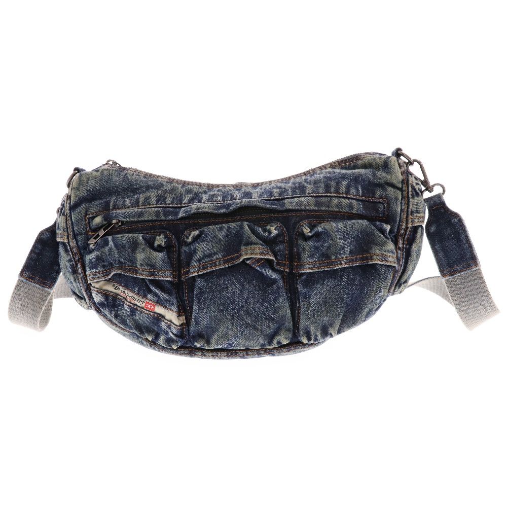 DIESEL (ディーゼル) Re Edition Travel 3000 Shoulder Bag デニムショルダーバッグ インディゴ X10072 P6717