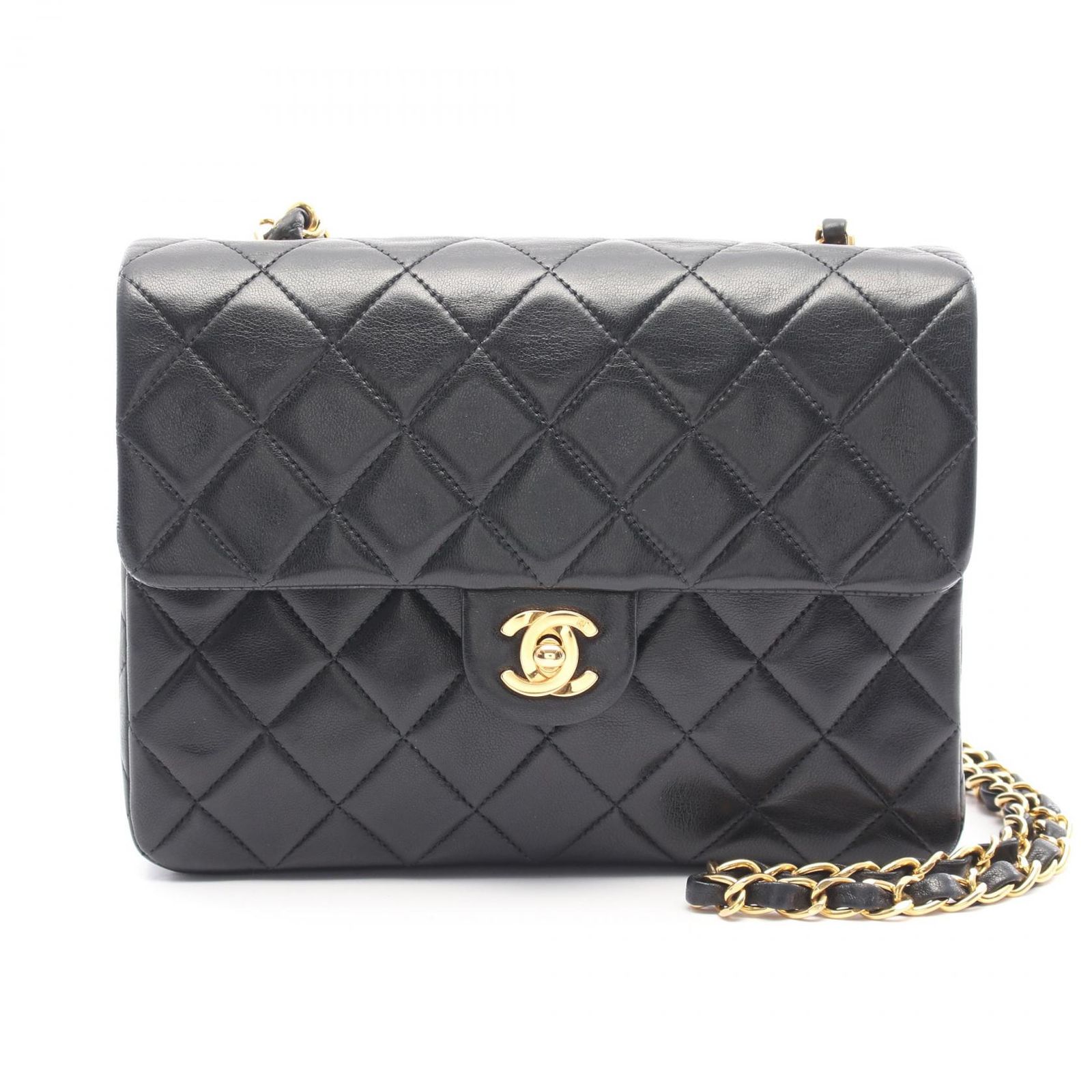 シャネル CHANEL ショルダーバッグ マトラッセ シングルフラップ 