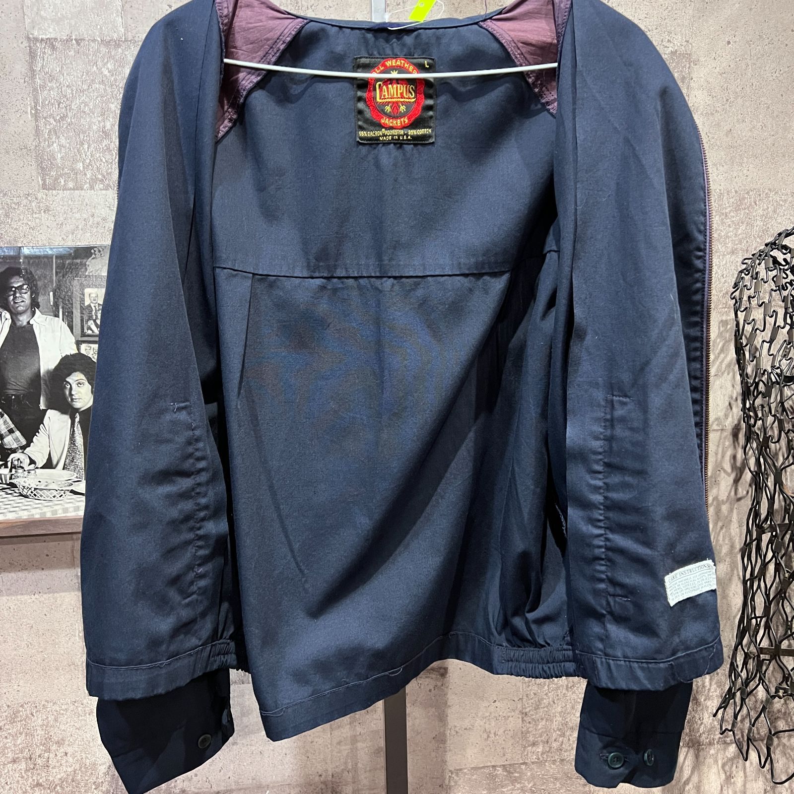 70'S USA製 CAMPUS スイングトップ 紺 L ヴィンテージ キャンパス