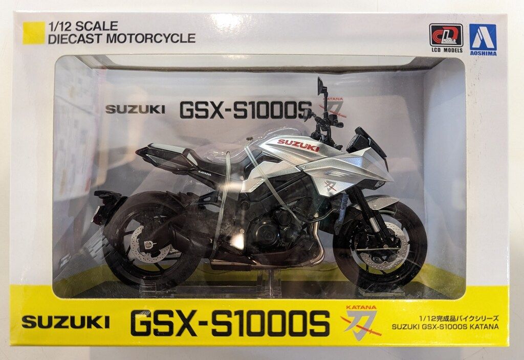 アオシマ 1/12完成品バイクシリーズ SUZUKI GSX-S1000S KATANA メタリックミスティックシルバー 106174