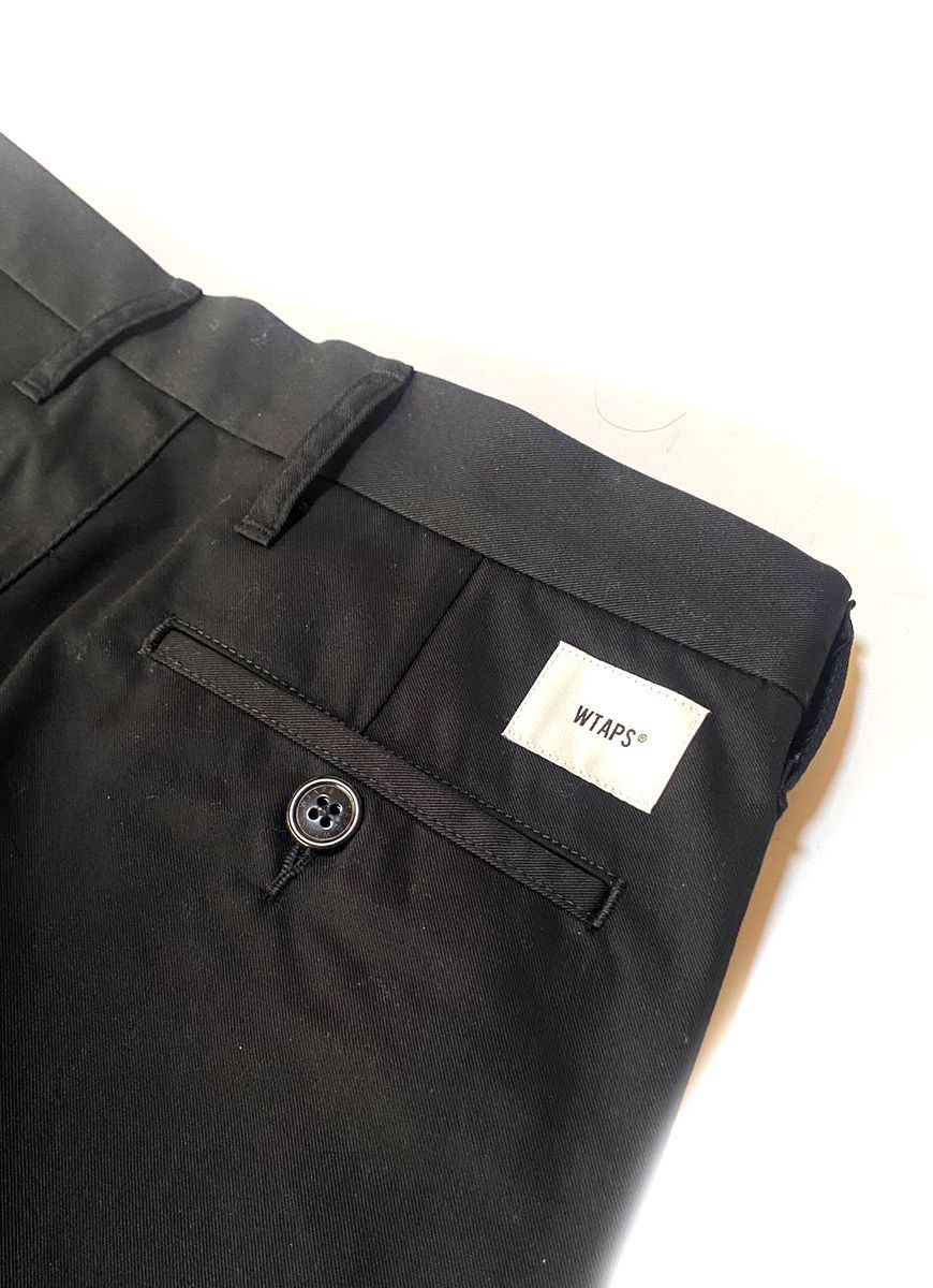 WTAPS CREASE/TROUSERS/CTPL.TWILL BLACK ダブルタップス クリース