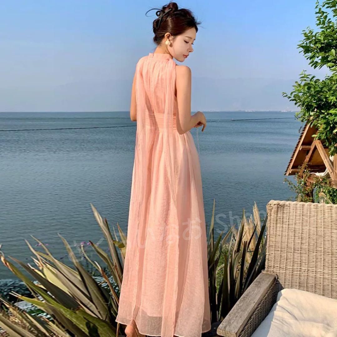 エレガントロングドレス??春夏パーティー結婚式用