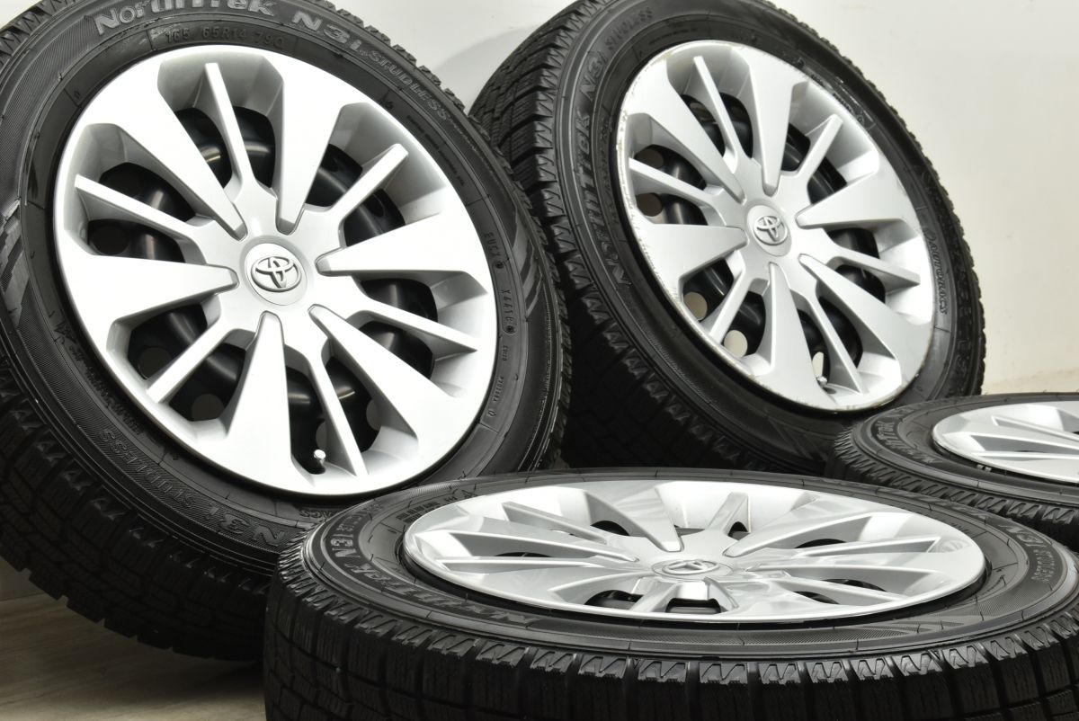 バリ溝 トヨタ ルーミー 純正 14in 5J 35 PCD100 ノーストレック N3i 165 65R14 タンク パッソ ジャスティ ヴィッツ 流用 交換用