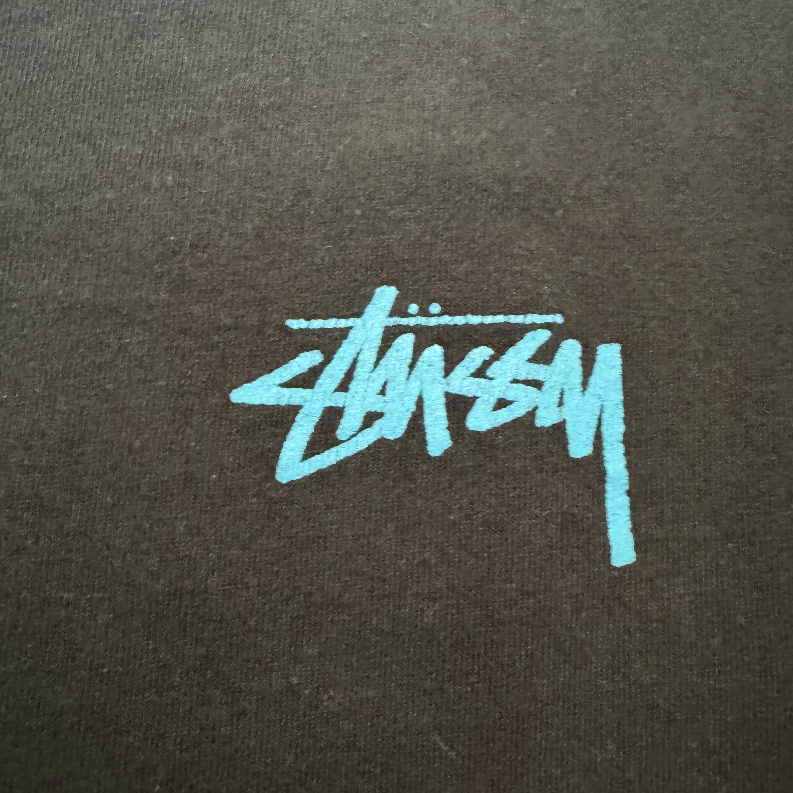 00s - 90s old stussy フラワースカル Tシャツ Lサイズ USA製 銀