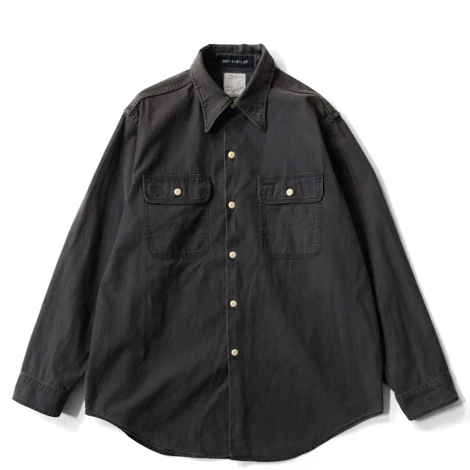 専用！MADISON BLUE ハンプトン　バックサテンシャツ　墨黒　ブラック MADISON BLUE ハンプトンバックサテンシャツ墨黒ブラック