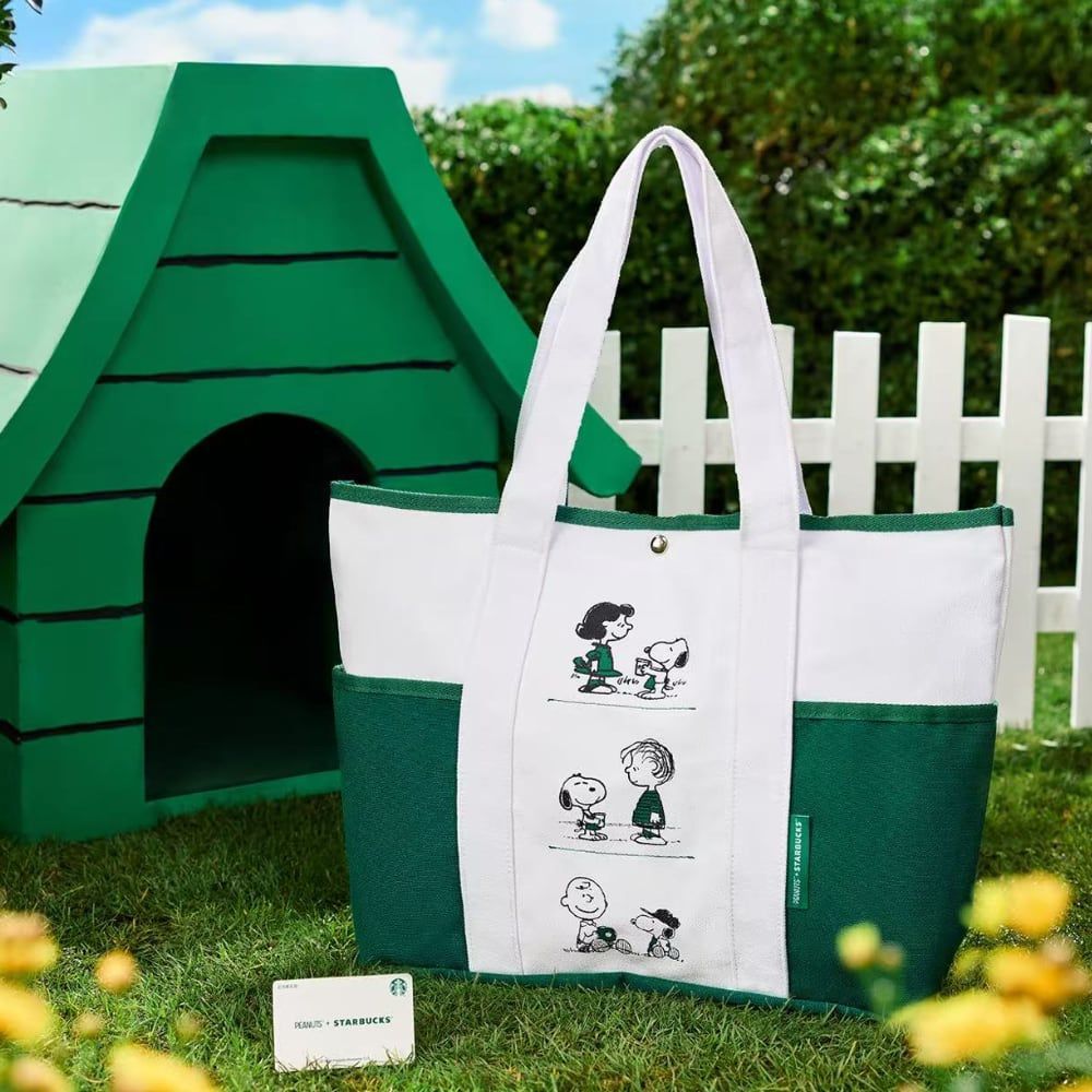 STARBUCKS＋ PEANUTSコラボ 中国限定トートバッグ SNOOPY