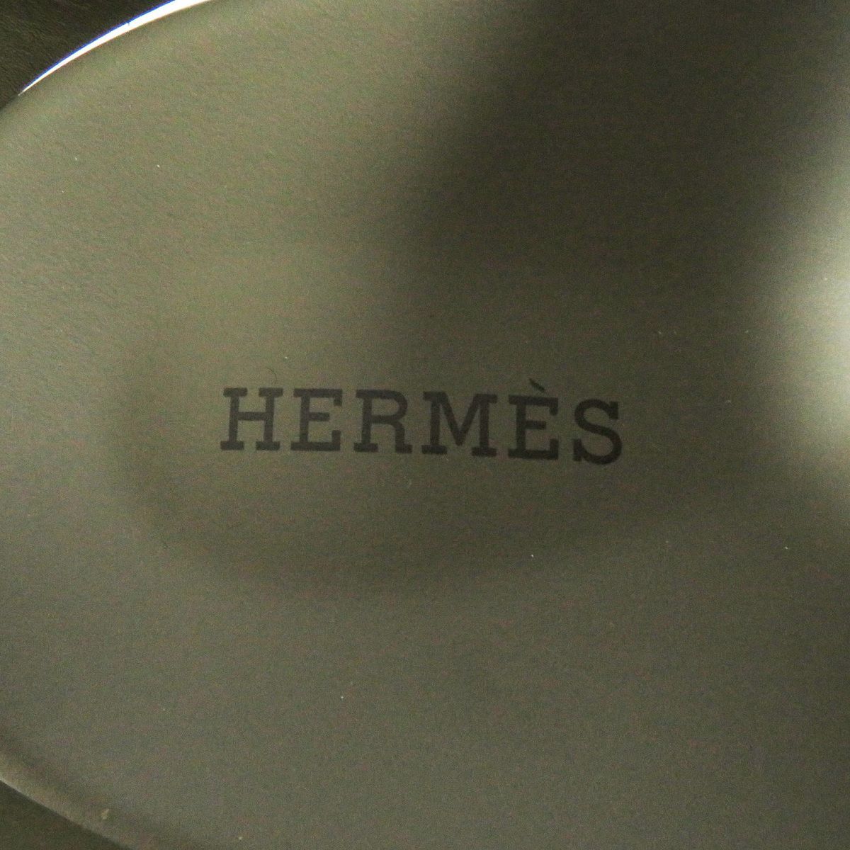 未使用品□22AW HERMES/エルメス エレクトリック Hロゴ レザー ストラップサンダル/シューズ カーキ 42 イタリア製 箱・保存袋付き  メンズ