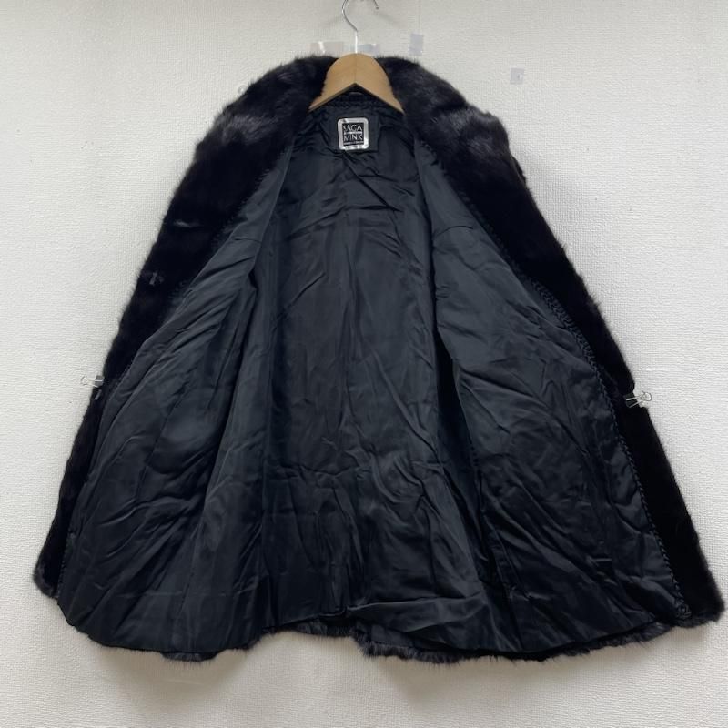 SAGA MINK  サガミンク コート 毛皮  銀タグ ブラック SAGA MINK サガミンク コート 毛皮、ファー 銀タグ 毛皮 ミンク