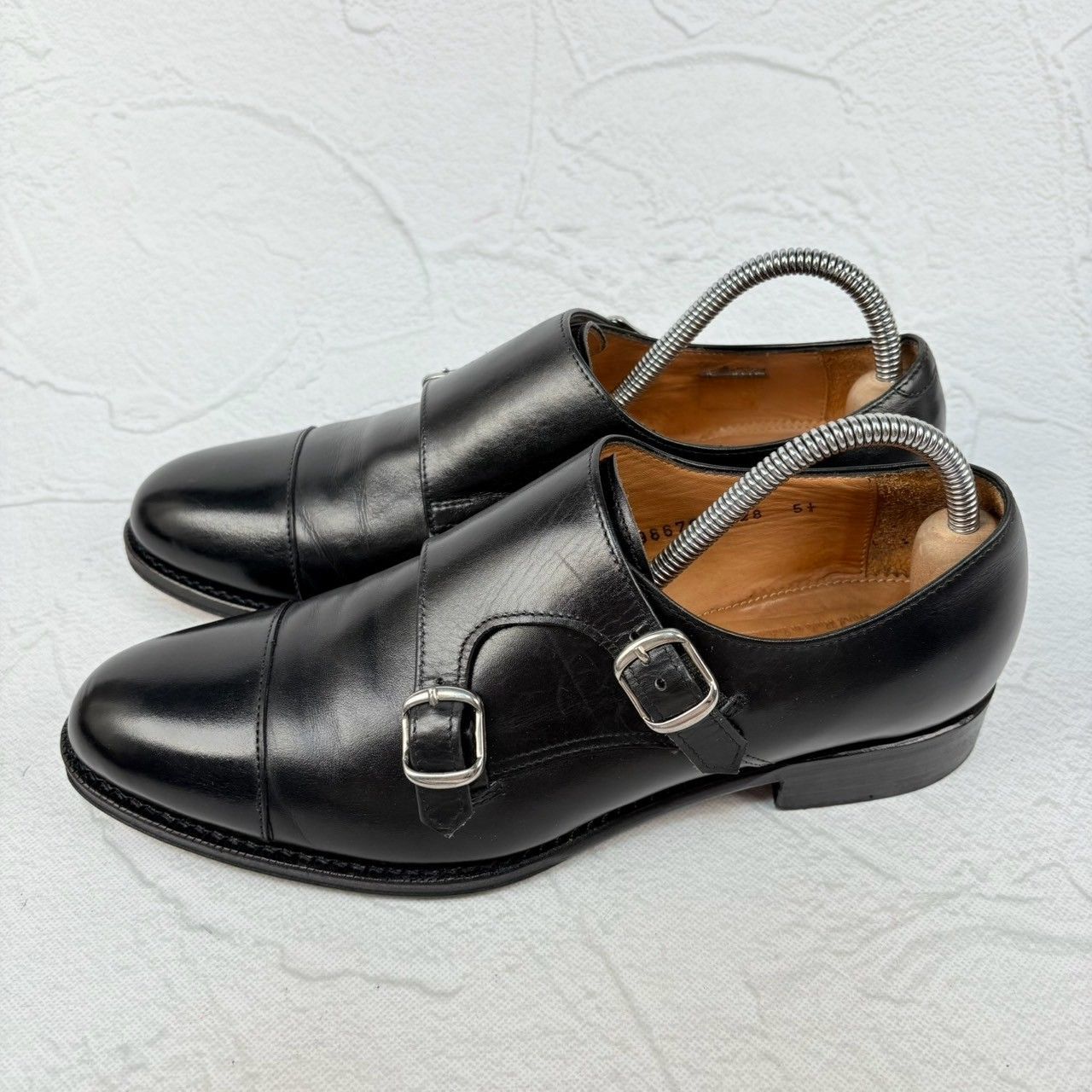 ジャランスリワヤ/ダブルモンク/ダークブラウン/スエード/5.5/24.5cm ジャランスリワヤ/ダブルモンク/ダークブラウン/スエード/5.5/24.5cm