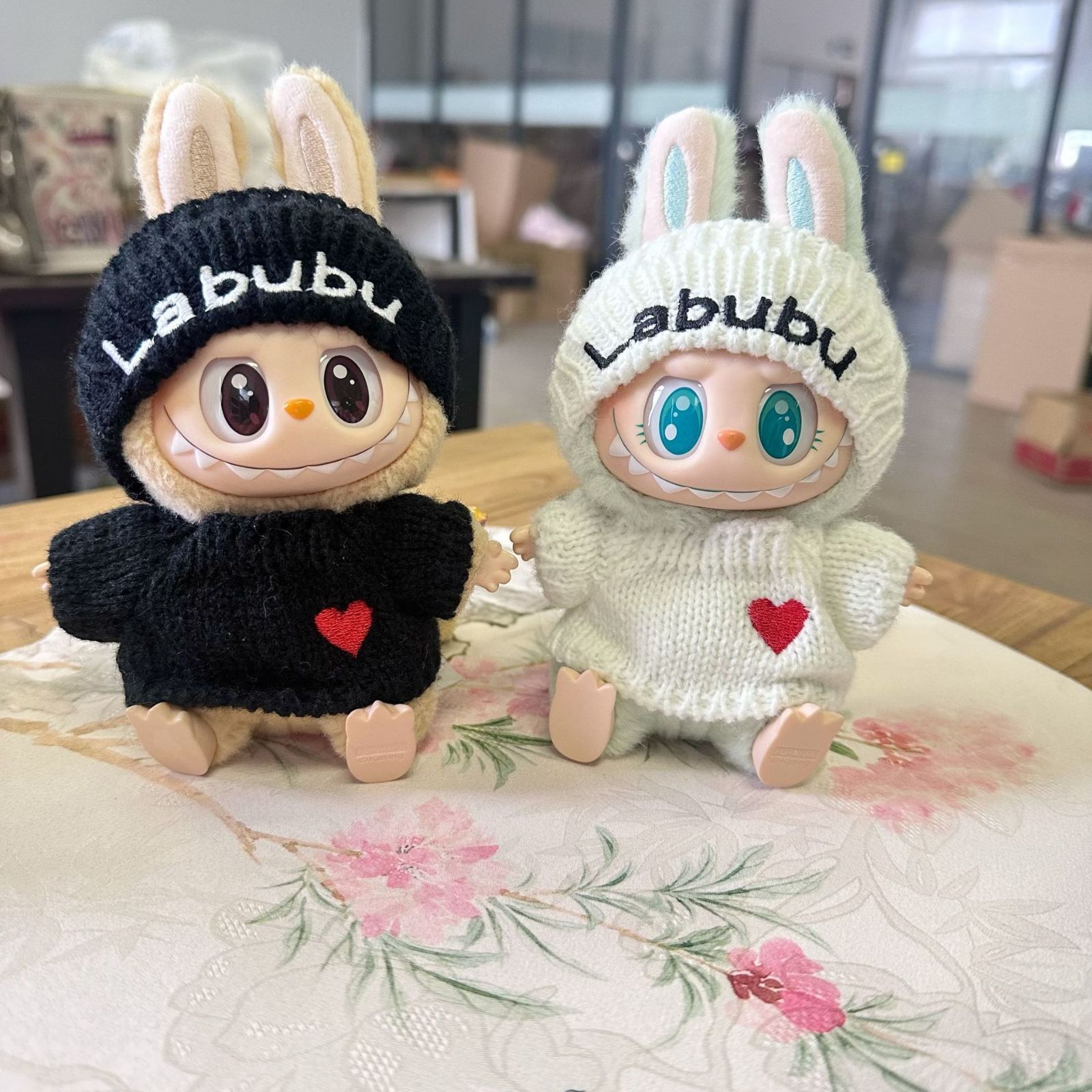 正規品　LABUBU ぬいぐるみ　2点セット LABUBU ラブブ 2点セット ぬいぐるみ用服 洋服 ぬい服