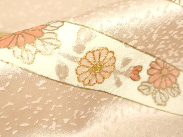 平和屋着物▽銀座きしや 訪問着 単衣 駒刺繍 蔓帯