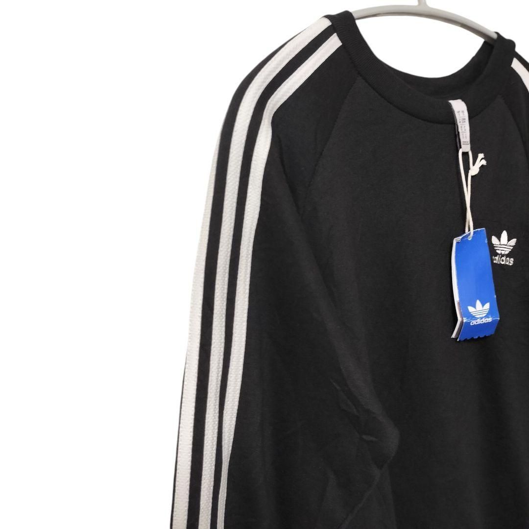 【訳あり】adidas 3 STRIPES CREW DV1555 Mサイズ 黒