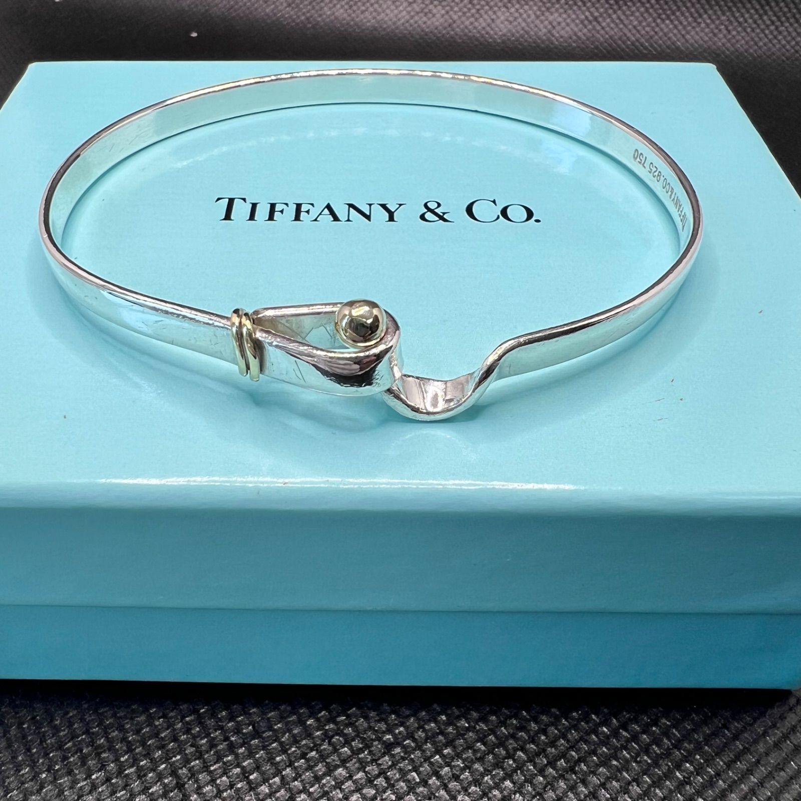 ティファニー  Sv925 750 フックアンドアイ バングル 即日配送 Tiffany&Co. ティファニー バングル ブレスレット フック&アイ