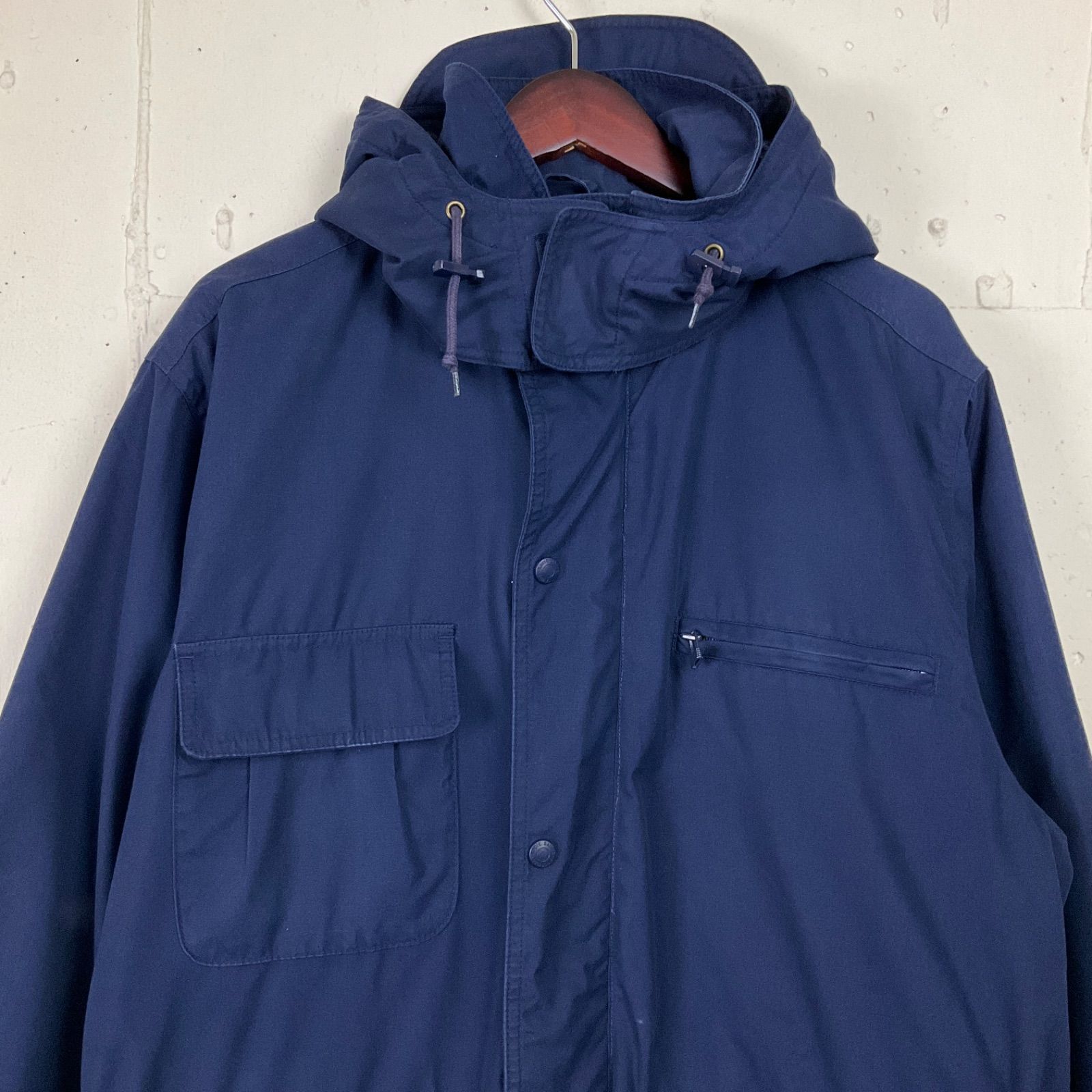 新品未使用 エディーバウアー マウンテンパーカー フード ジャケット ネイビー Eddie Bauer エディーバウアー マウンテンパーカー アウトドア