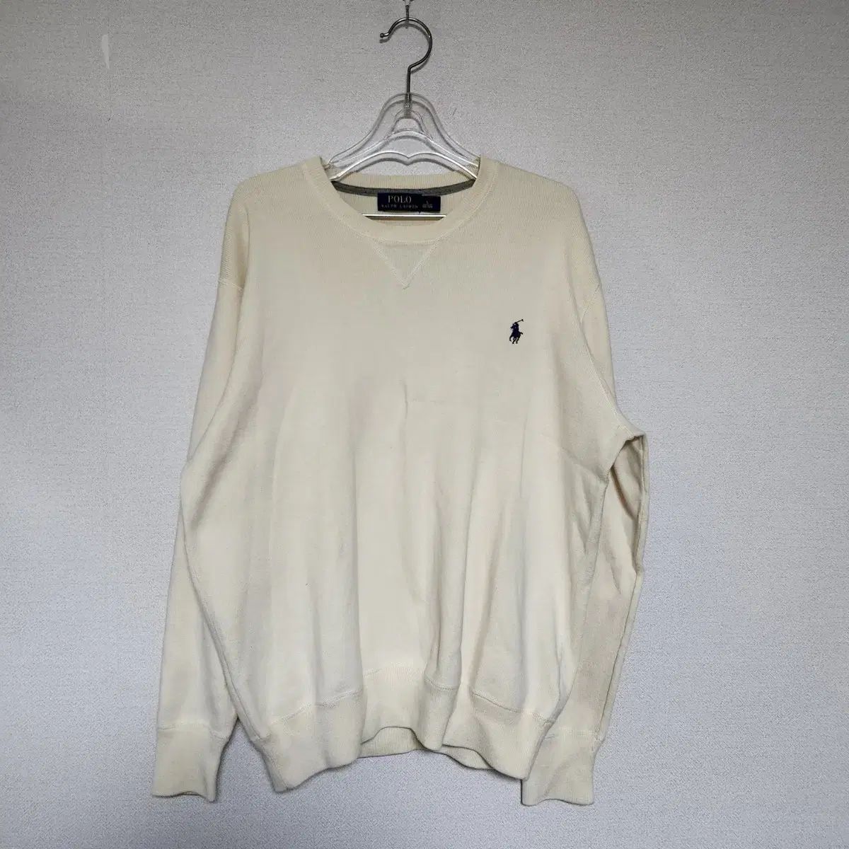 POLO RALPH LAUREN(ポロラルフローレン) クリームカラー ニット セーター L
