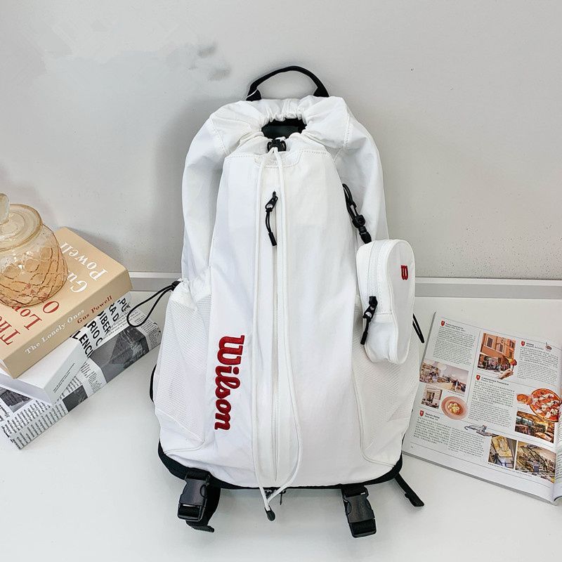 Wilson◆ ドローストリング バックパック V2 White 全新品 韓国 ウィルソン ( Wilson ) WHT テニス ドロー