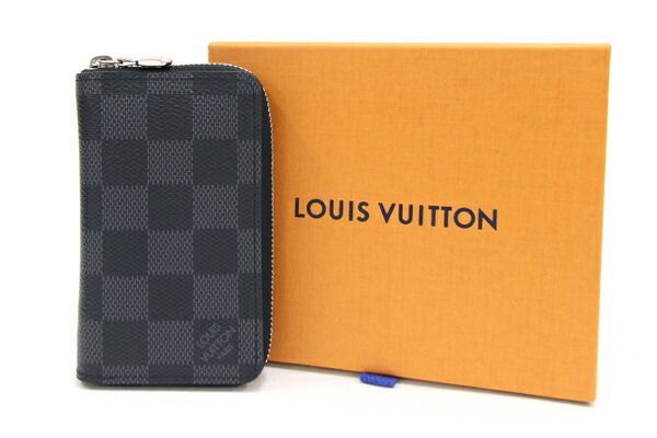 【極美品】ルイヴィトン ダミエグラフィット コインパース 小銭入れ ルイヴィトングラフィット ジッピーコインパース 14137 黒