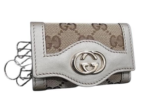 GUCCI グッチ キーケース インターロッキングG 282432 ベージュ  