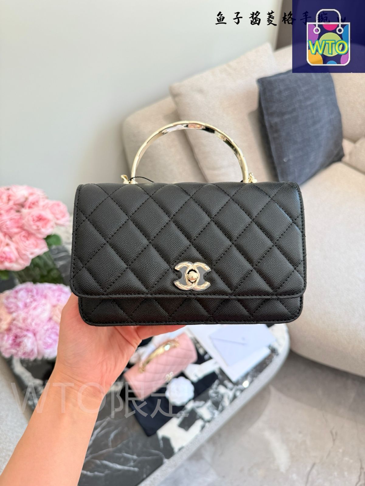 おすすめ ココクラッシュ風 25S CHANEL ハンドル クラッチバッグ org.jpg