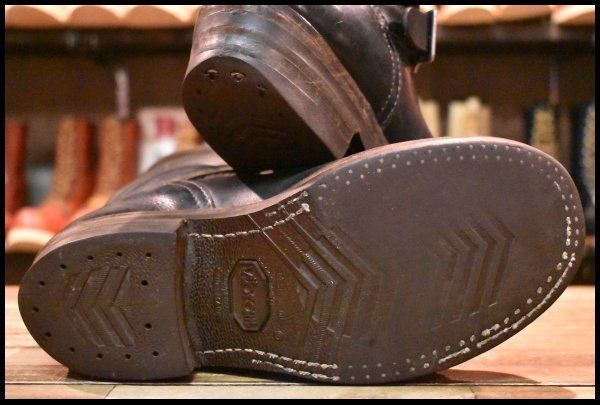 【8.5E 良品 06年】WESCO ウエスコ カスタムボス ブラック 黒 11インチハイト ビブラム700ダブルミッド ブーツ BOSS HOPESMORE【EH291】