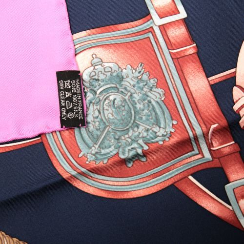 エルメス HERMES スカーフ カレ90 シルク HARNAIS DE COUR 法廷の