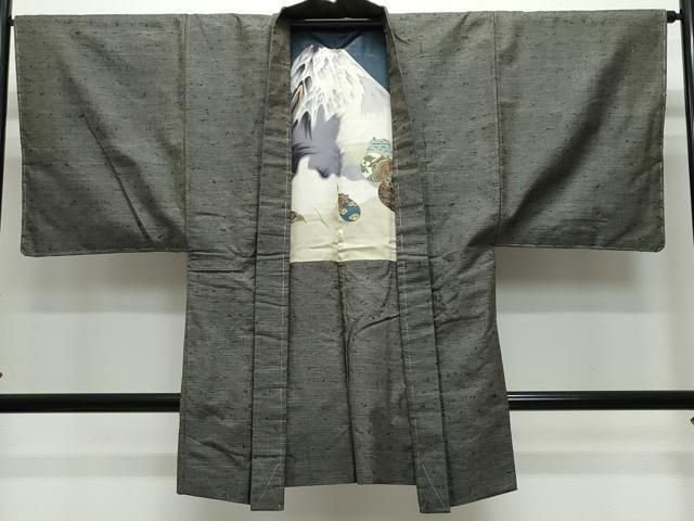 平和屋着物○男性 紬 アンサンブル 100亀甲 正絹 逸品 CAAS8734vf