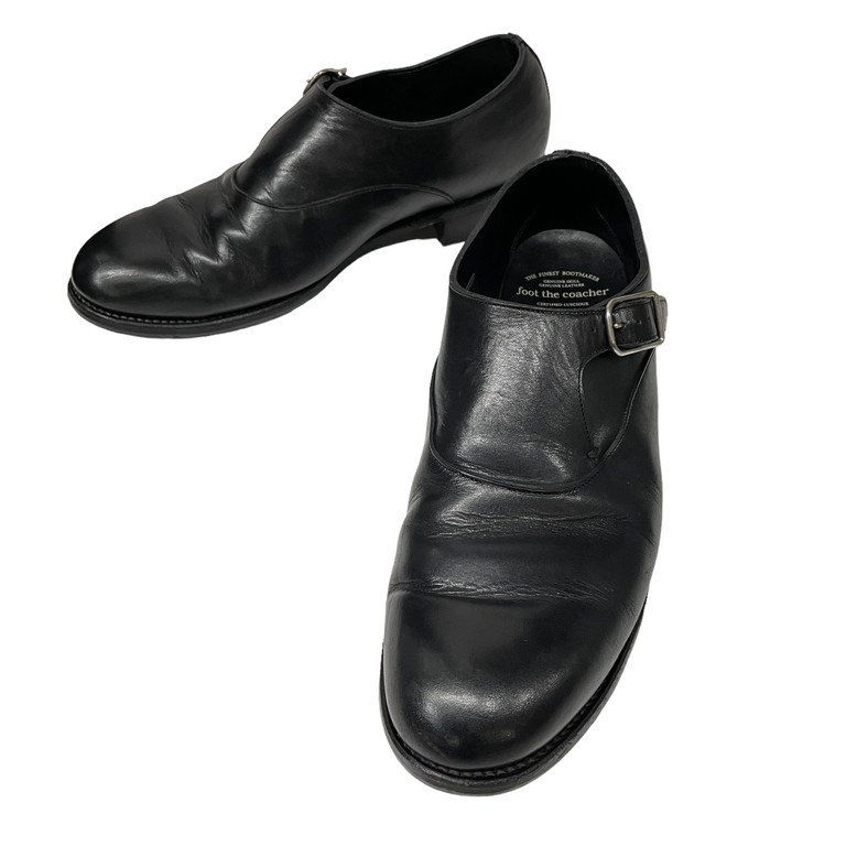 foot the coacher 18AW SINGLE MONK SHOES カーフレザーシングルモンクストラップシューズ 短靴 ブーツ  定価67,100円 - メルカリ