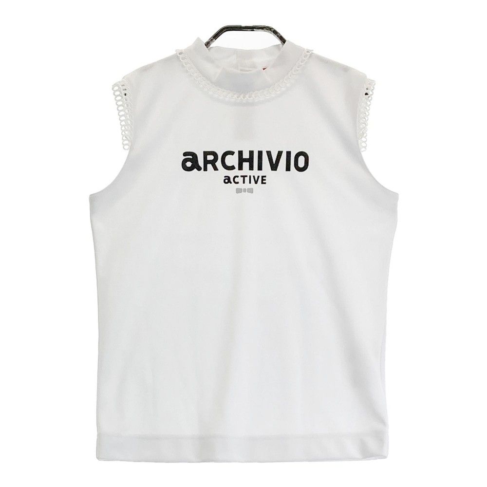 サイズ：38 ARCHIVIO アルチビオ 2022年モデル ノースリーブ Tシャツ  ホワイト系 [240101229337]# ゴルフウェア レディース ストスト