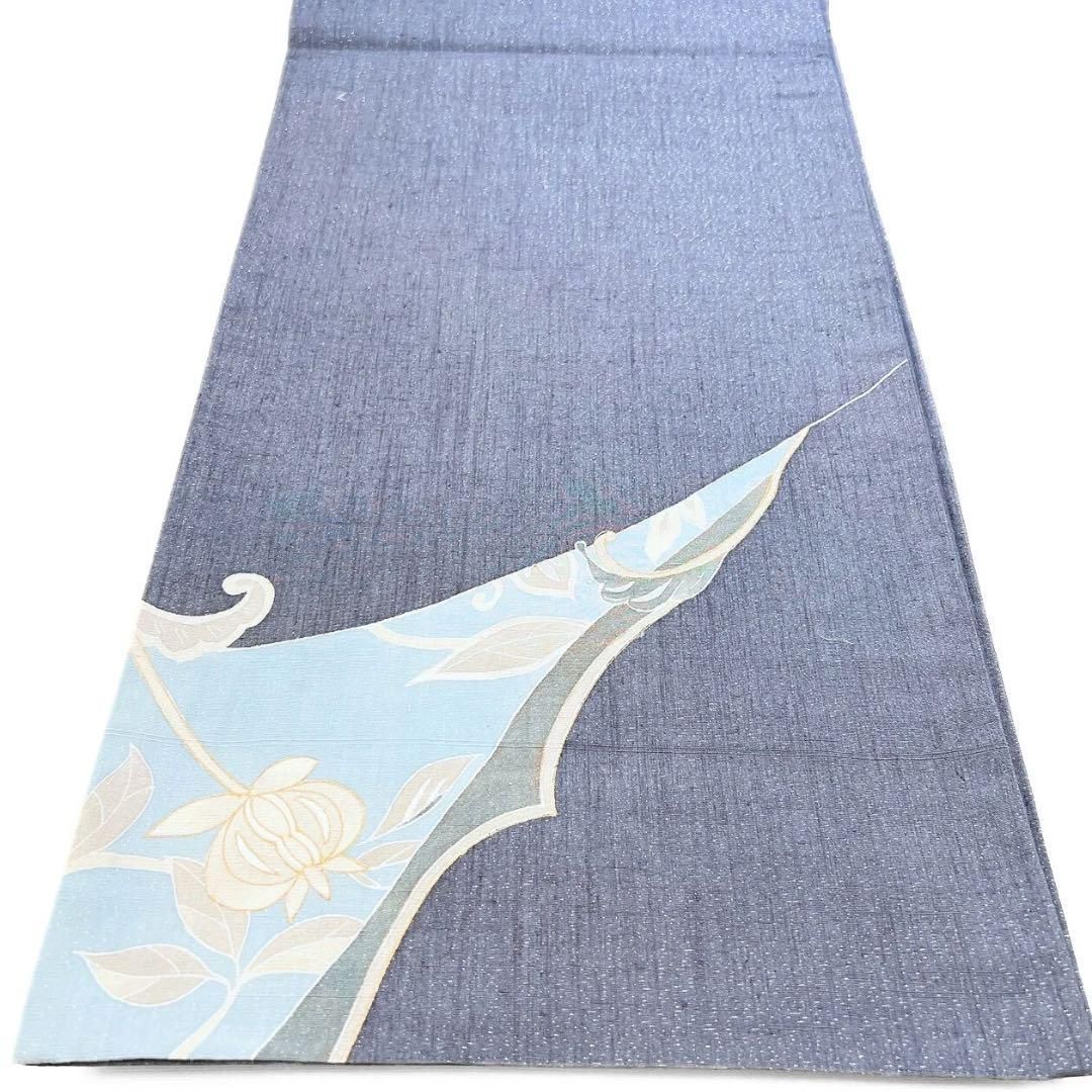 作家もの 銀通し 紬地 唐花模様 リーフ 袋帯 着物 062w p - メルカリ 