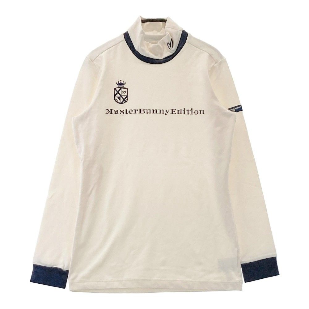 サイズ：0 MASTER BUNNY EDITION マスターバニーエディション  長袖ハイネックTシャツ 千鳥 ホワイト系 [240101431408] ゴルフウェア レディース ストスト サイズ：0 MASTER BUNNY EDITION マスターバニーエディション