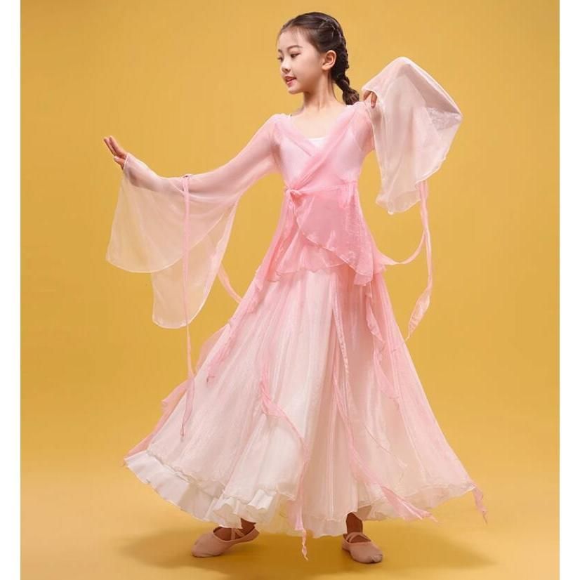 ♥ 女の子古典ダンス衣装 飄逸な子供古典ダンス服 3点セット チャイナブラウス キュロットスカート 扇子古典ダンスウェア シフォン 子供 唐装 BJ0903ML469 IMPECCABLEHEALTHCARESERVICES_COM