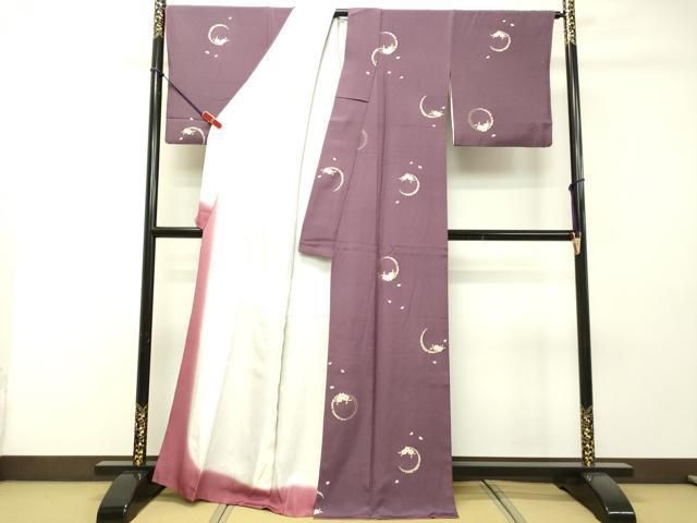 平和屋着物○上質な小紋 雪輪舞桜文 金彩 正絹 逸品 DAAR4348tw - メルカリ 