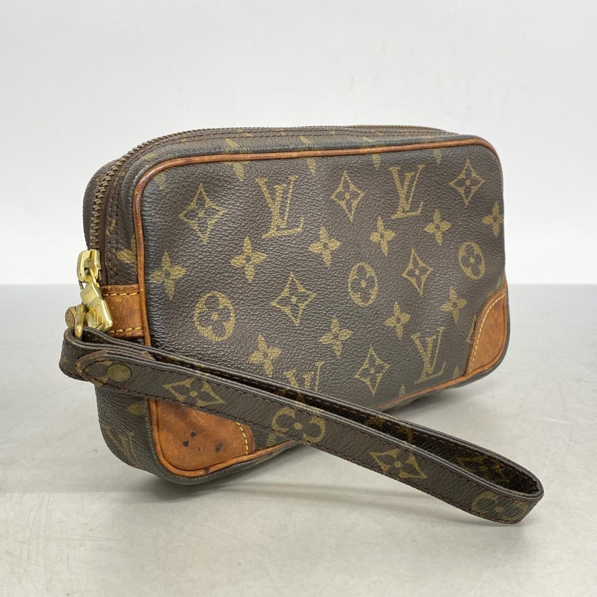 5mb2299-h ルイヴィトン クラッチバッグ モノグラム マルリードラゴンヌPM M51827 ブラウン メンズ レディース ユニセックス