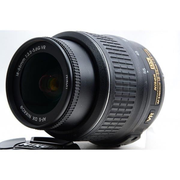 Nikonニコン D5100ストラップ付き ニコン Nikon D5100 レンズセット ブラック 美品 SDカード