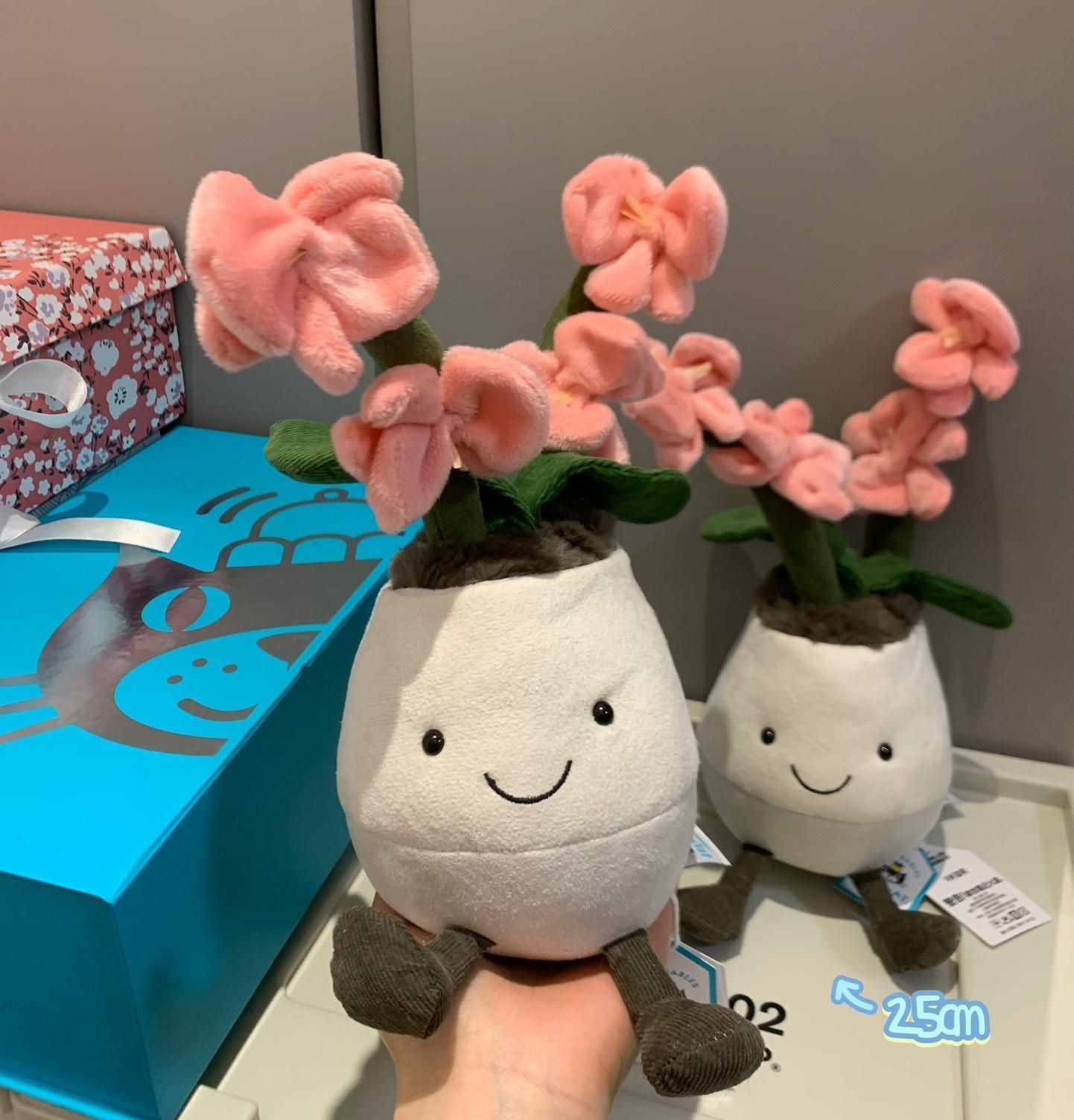 JELLYCAT Amuseables Pink Orchid 小さな鉢植えの蘭 ピンクの花 超かわいい LEMON SHOPS