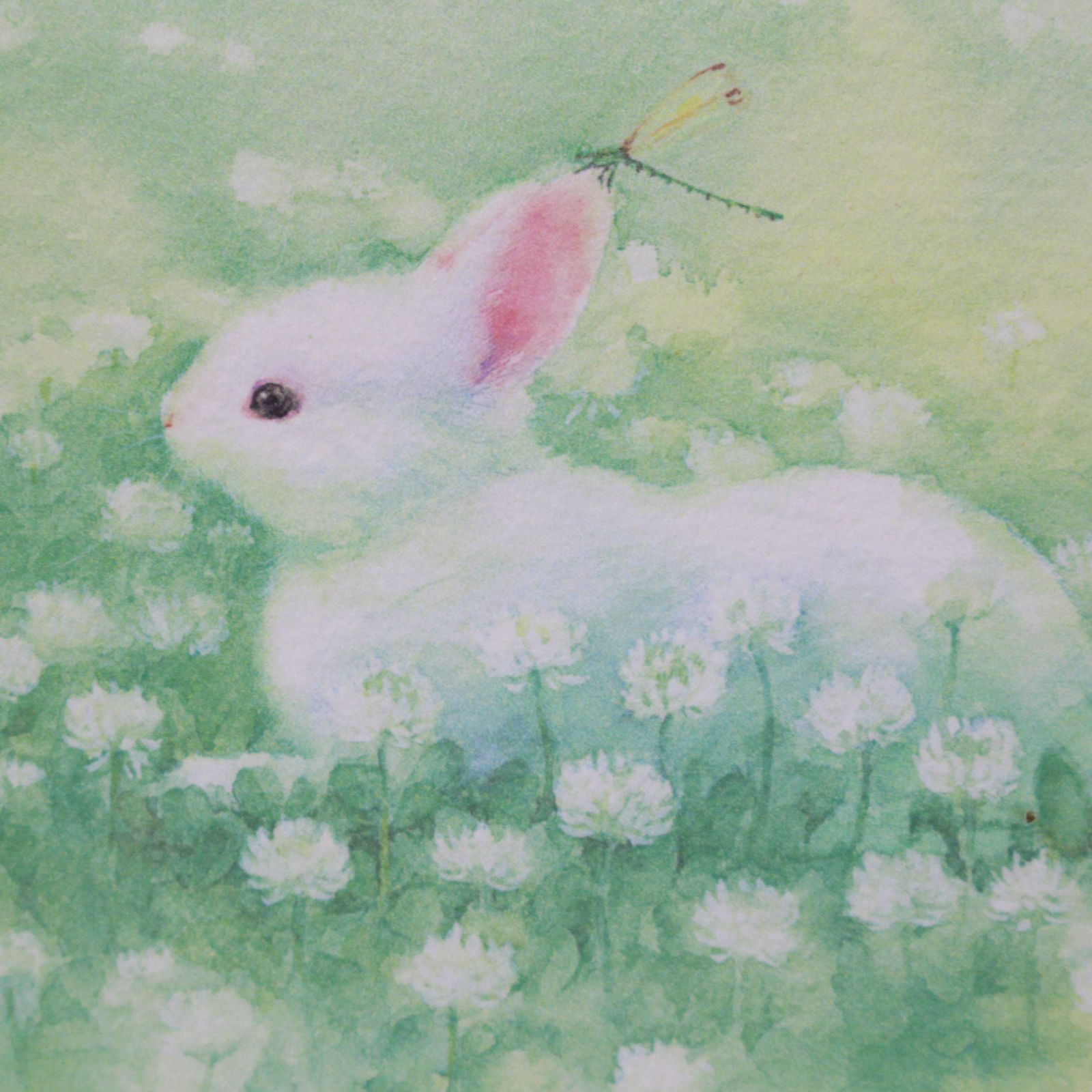 S186)土田穣 「お話に夢中」ジクレー 版画 うさぎ リス 動物画 38/200 S186)土田穣 「お話に夢中」ジクレー 版画 うさぎ リス 動物画 38/200