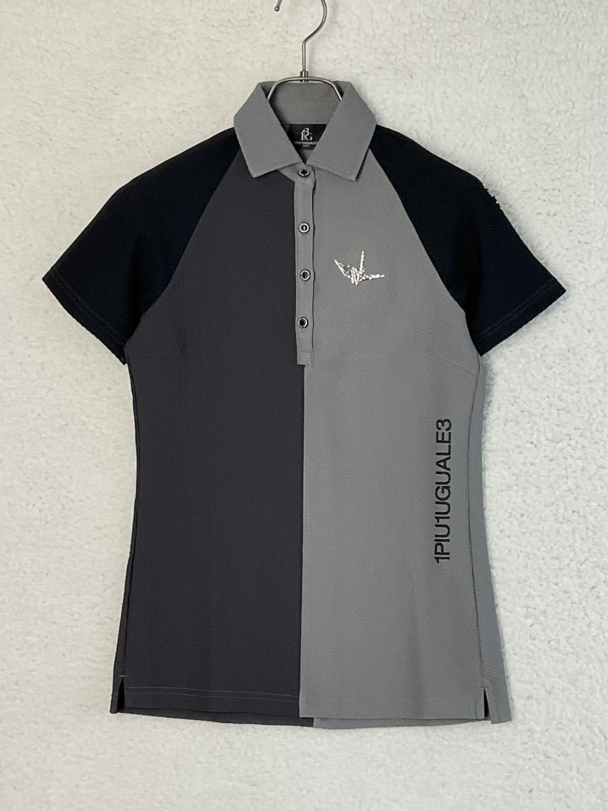 【未使用品】1PIU1UGUALE3 GOLF メッシュポロシャツ サイズ2 未使用品】1PIU1UGUALE3 GOLF 身頃切り替えメッシュポロシャツ サイズ2