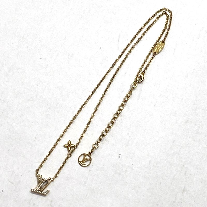03w16198 LOUIS VUITTON ルイヴィトン ネックレス LVアイコニック ゴールド レディース アクセサリー M00596