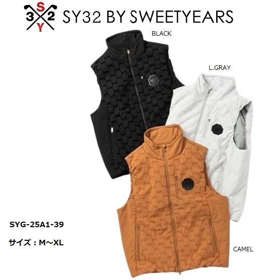 SY32 ゴルフ ゴルフウェア ベスト メンズ おしゃれ ブランド かっこいい SYG-25A1-39 お取り寄せ