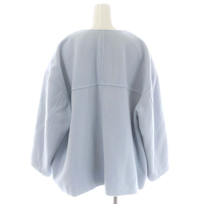 アンプレガント Anplegant ウールノーカラーショートコート アウター