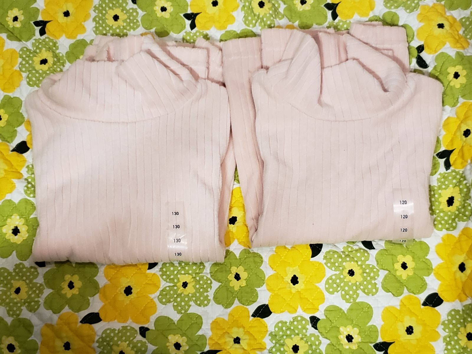 専用 2着set 120㎝ 130㎝ レギンス 10分丈 リブハイネックT 新品  