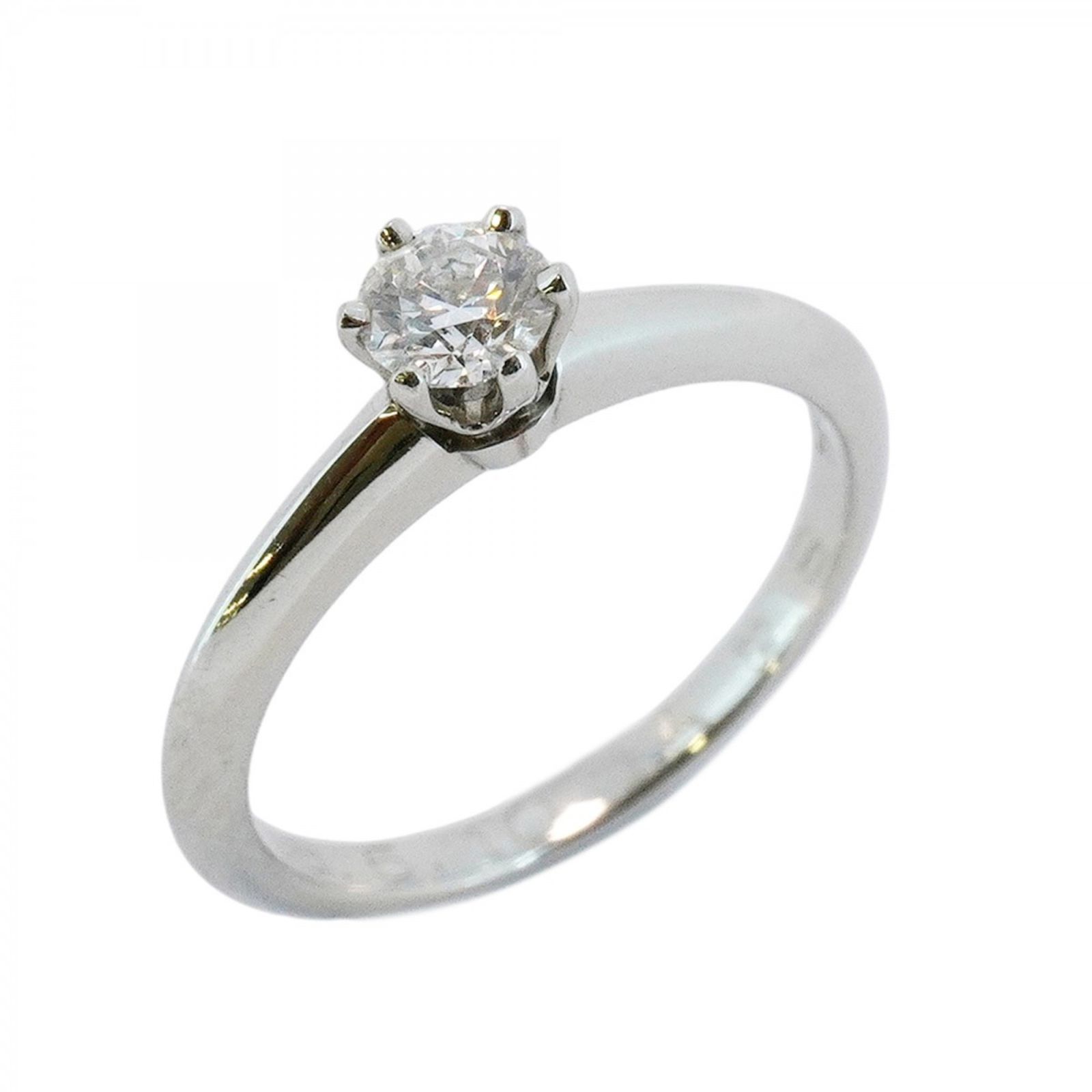 ティファニー Tiffany ティファニー リング ソリティア 1PD Pt950 プラチナ ダイヤモンド 0.26ct 8.5号レディース
