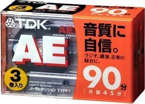 【中古】(未使用･未開封品)　TDK オーディオカセットテープ AE 90分3巻パック [AE-90X3G] gsx453j