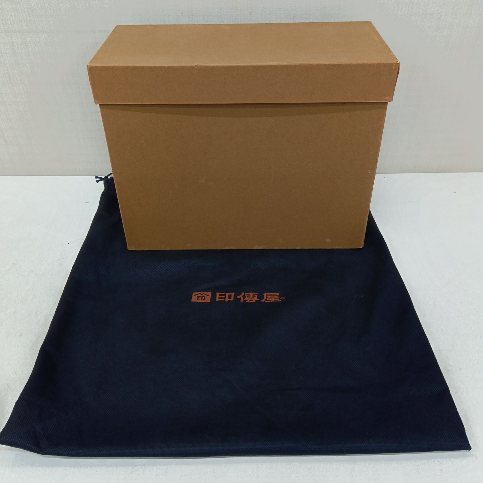 未使用品 高さ13cm×横29.5cm×12.5cm🔷 印傳屋 ＊ INDENYA 鹿革