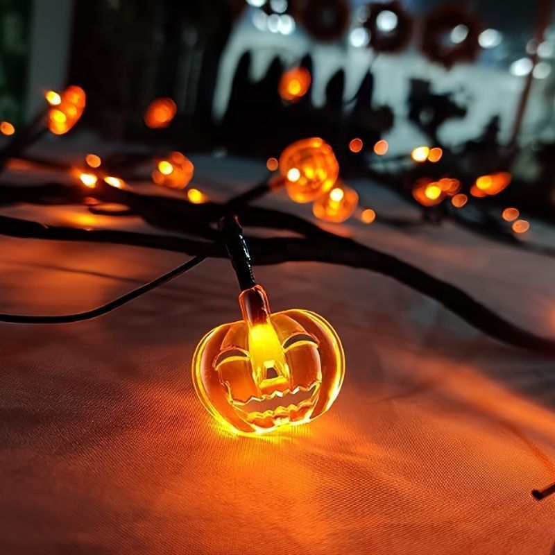 ガーデン ハロウィーンライト パンプキン インテリア 屋外 飾り イルミネーション 庭 置物 子供 こども 撮影背景 装飾 背景 つる ライト 18 オレンジ LED ブランチ ライト ホーム デコール アクセサリー 電池式 スイッチ コントロール おしゃれ STEELWINDOWSANDDOORS_COM